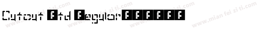 Cutout Std Regular字体转换